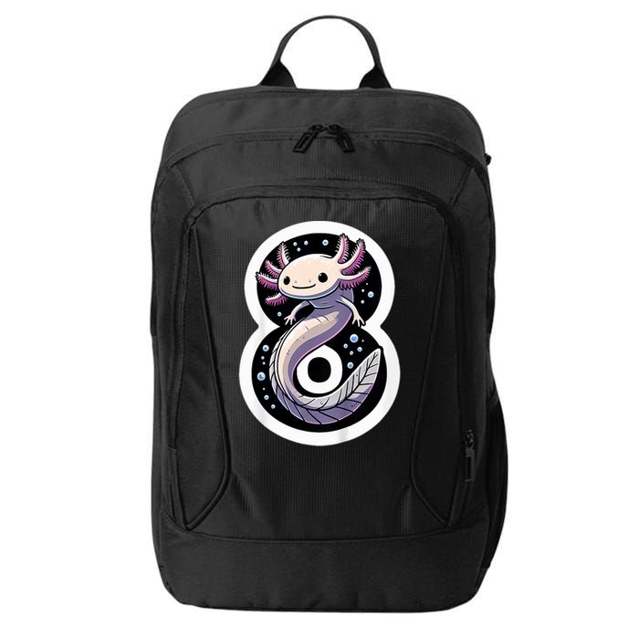 Turning 8 Years Old Axolotl Birthday Party 8th Boy Bday Girl City Backpack