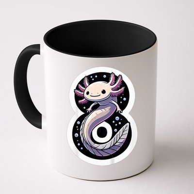 Turning 8 Years Old Axolotl Birthday Party 8th Boy Bday Girl Mug
