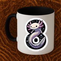 Turning 8 Years Old Axolotl Birthday Party 8th Boy Bday Girl Mug