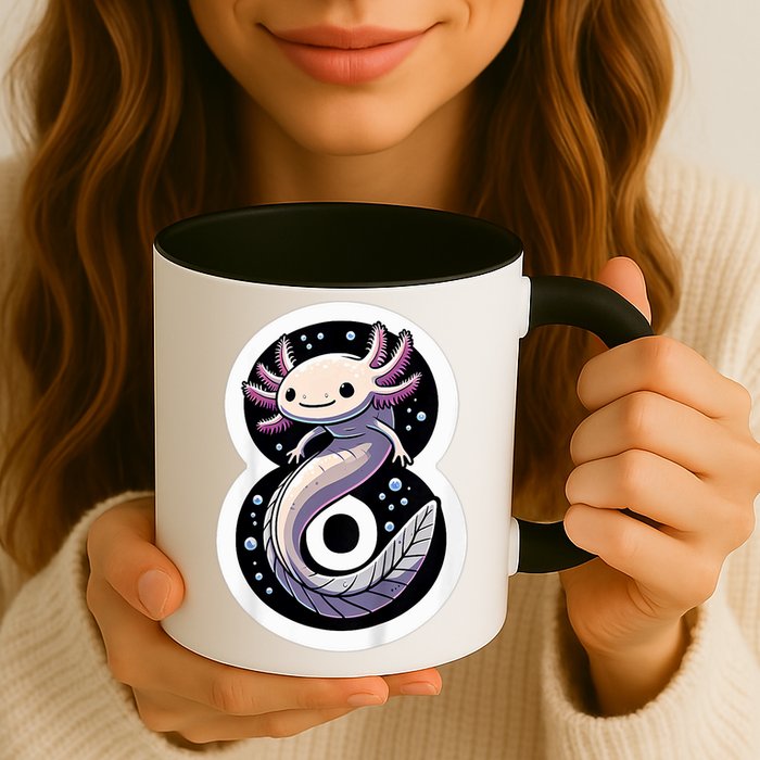 Turning 8 Years Old Axolotl Birthday Party 8th Boy Bday Girl Mug