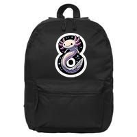 Turning 8 Years Old Axolotl Birthday Party 8th Boy Bday Girl 16 in Basic Backpack