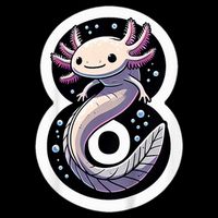 Turning 8 Years Old Axolotl Birthday Party 8th Boy Bday Girl 16 in Basic Backpack