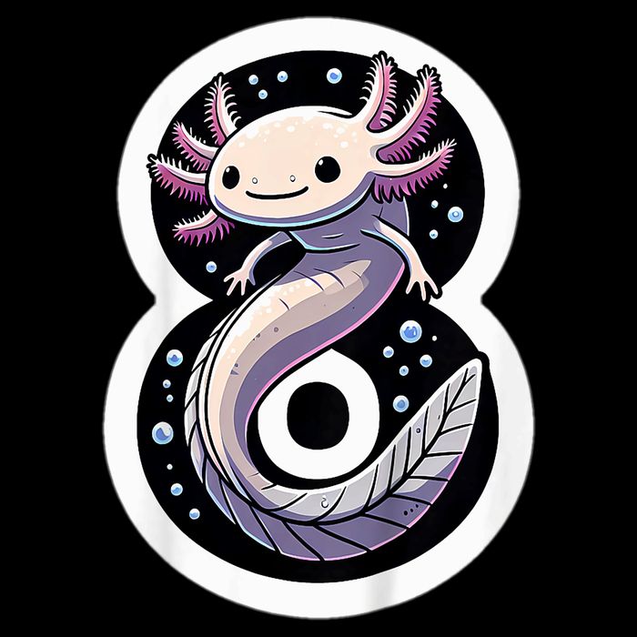 Turning 8 Years Old Axolotl Birthday Party 8th Boy Bday Girl 16 in Basic Backpack