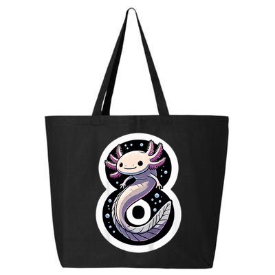 Turning 8 Years Old Axolotl Birthday Party 8th Boy Bday Girl 25L Jumbo Tote