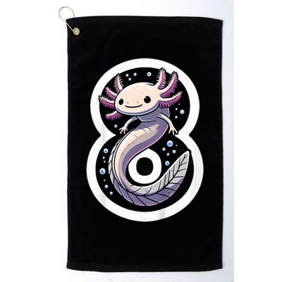 Turning 8 Years Old Axolotl Birthday Party 8th Boy Bday Girl Golf Towel