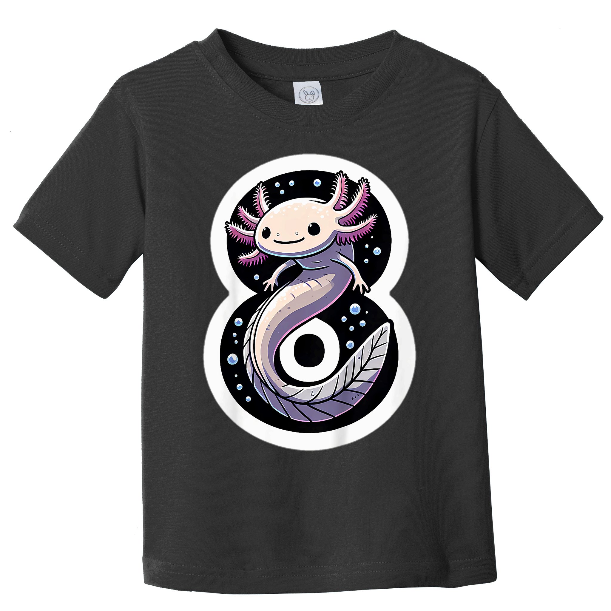Turning 8 Years Old Axolotl Birthday Party 8th Boy Bday Girl Toddler T-Shirt