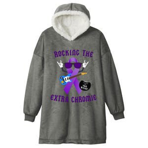 Trisomy 9 Awareness Day Rocking The Extra Chromie Chromosome Hooded Wearable Blanket