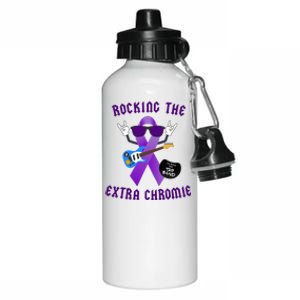 Trisomy 9 Awareness Day Rocking The Extra Chromie Chromosome Aluminum Water Bottle