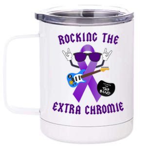 Trisomy 9 Awareness Day Rocking The Extra Chromie Chromosome 12 oz Stainless Steel Tumbler Cup