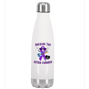 Trisomy 9 Awareness Day Rocking The Extra Chromie Chromosome Stainless Steel Insulated Water Bottle