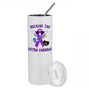 Trisomy 9 Awareness Day Rocking The Extra Chromie Chromosome Stainless Steel Tumbler