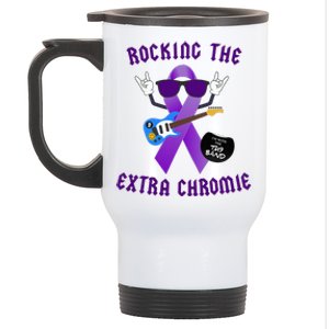 Trisomy 9 Awareness Day Rocking The Extra Chromie Chromosome Stainless Steel Travel Mug