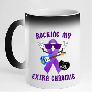 Trisomy 9 Awareness Day Rocking My Extra Chromie Chromosome 11oz Black Color Changing Mug