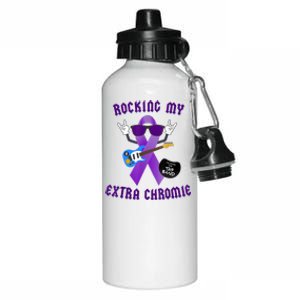 Trisomy 9 Awareness Day Rocking My Extra Chromie Chromosome Aluminum Water Bottle