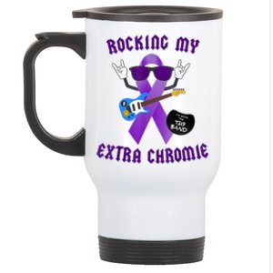 Trisomy 9 Awareness Day Rocking My Extra Chromie Chromosome Stainless Steel Travel Mug