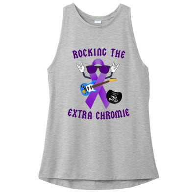 Trisomy 9 Awareness Day Rocking The Extra Chromie Chromosome Ladies PosiCharge Tri-Blend Wicking Tank