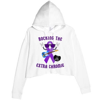 Trisomy 9 Awareness Day Rocking The Extra Chromie Chromosome Crop Fleece Hoodie