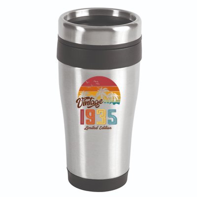Tropical 90th Birthday Vintage 1935 Limited Edition 16oz Travel Tumbler