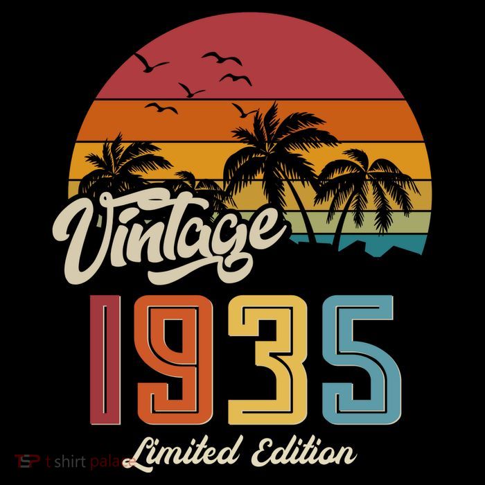 Tropical 90th Birthday Vintage 1935 Limited Edition Baby Bodysuit