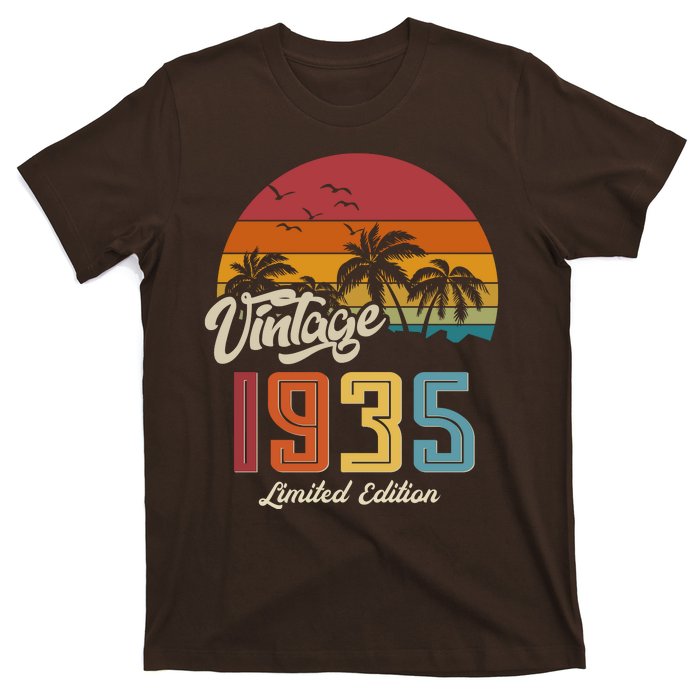 Tropical 90th Birthday Vintage 1935 Limited Edition T-Shirt