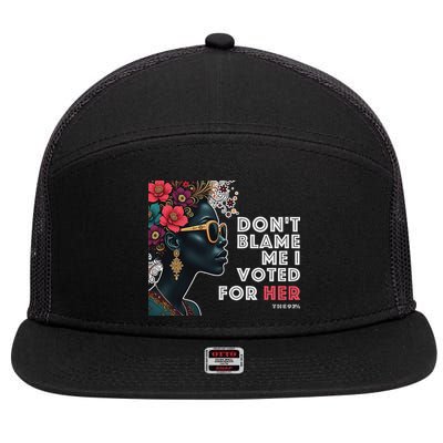 The 92 Percent – DonT Blame Me I Voted For Her Black Women 7 Panel Mesh Trucker Snapback Hat