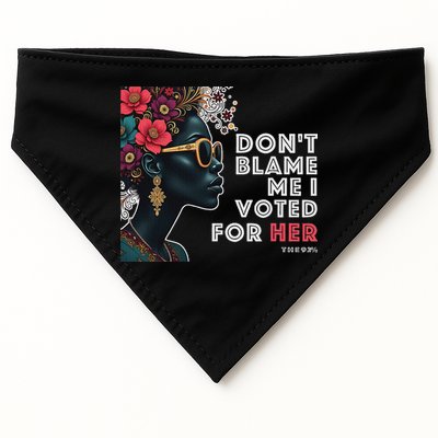 The 92 Percent – DonT Blame Me I Voted For Her Black Women USA-Made Doggie Bandana