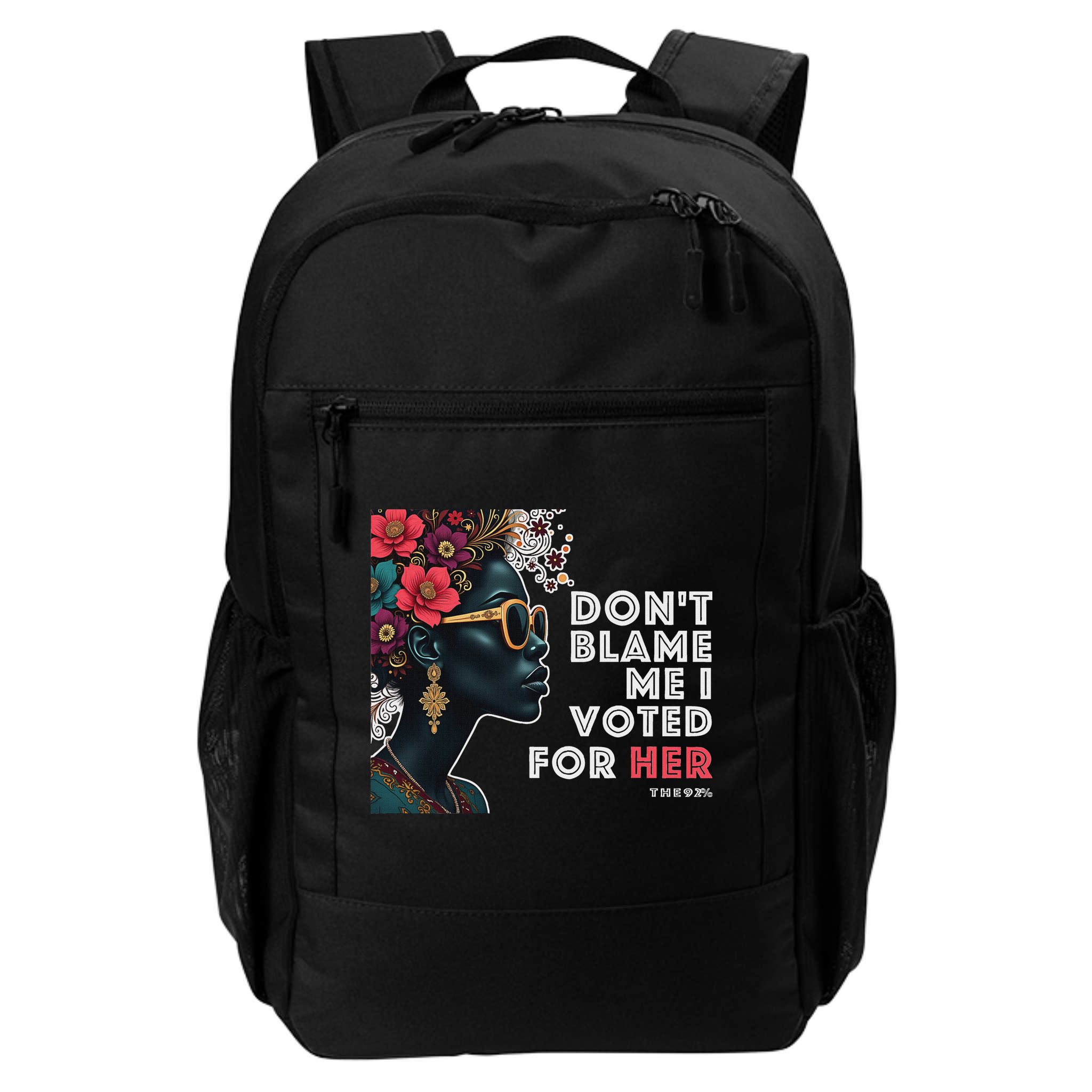 The 92 Percent – DonT Blame Me I Voted For Her Black Women Backpack