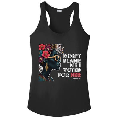 The 92 Percent – DonT Blame Me I Voted For Her Black Women Ladies PosiCharge Competitor Racerback Tank