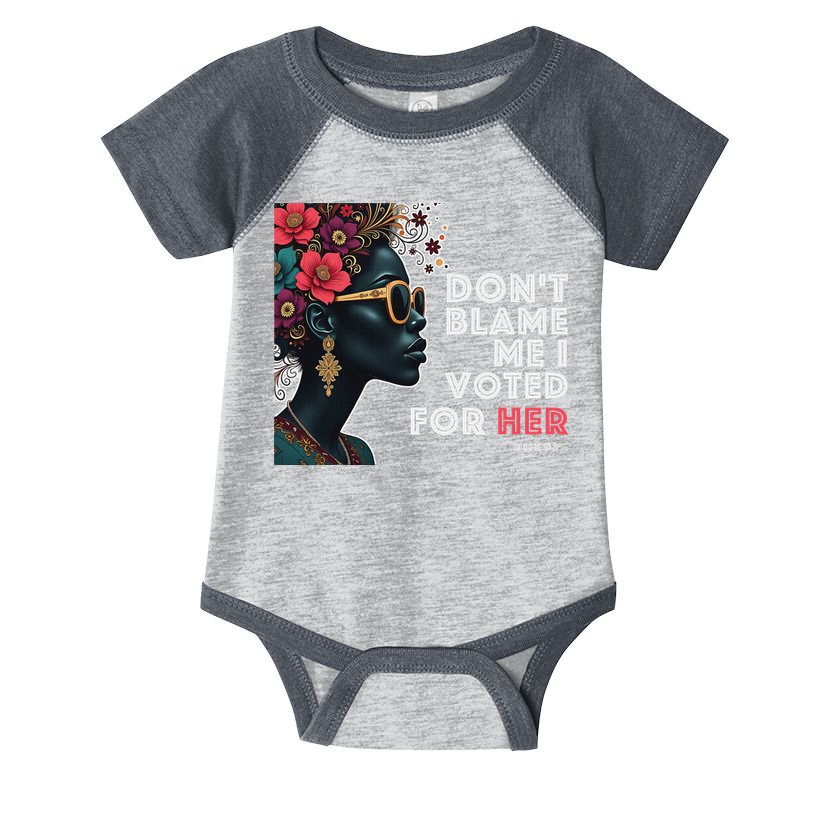 The 92 Percent – DonT Blame Me I Voted For Her Black Women Infant Baby Jersey Bodysuit