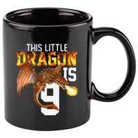 Turning 9 Year Old Birthday Gift Dragon 9th Bday Premium 11oz C Handle Ceramic Mug