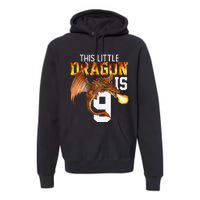 Turning 9 Year Old Birthday Gift Dragon 9th Bday Premium Premium Hoodie