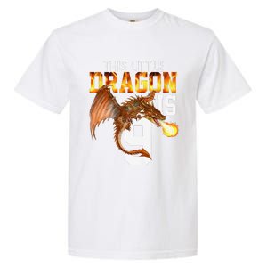 Turning 9 Year Old Birthday Gift Dragon 9th Bday Premium Garment-Dyed Heavyweight T-Shirt