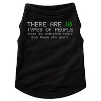 There Are 10 Types Of People Binary Funny Computer Nerd Gift Doggie Tank
