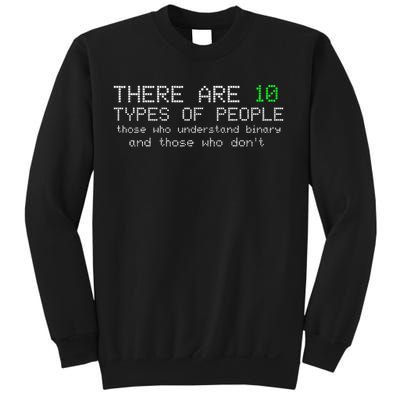 There Are 10 Types Of People Binary Funny Computer Nerd Gift Sweatshirt