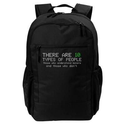 There Are 10 Types Of People Binary Funny Computer Nerd Gift Backpack