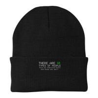 There Are 10 Types Of People Binary Funny Computer Nerd Gift Beanie