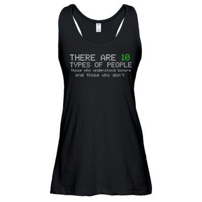 There Are 10 Types Of People Binary Funny Computer Nerd Gift Ladies Essential Flowy Tank