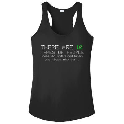 There Are 10 Types Of People Binary Funny Computer Nerd Gift Ladies PosiCharge Competitor Racerback Tank