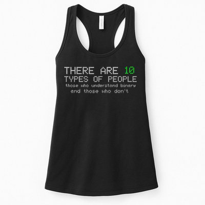 There Are 10 Types Of People Binary Funny Computer Nerd Gift Womens Tank Top