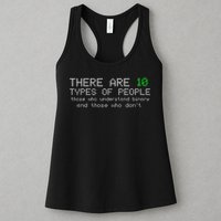 There Are 10 Types Of People Binary Funny Computer Nerd Gift Womens Tank Top