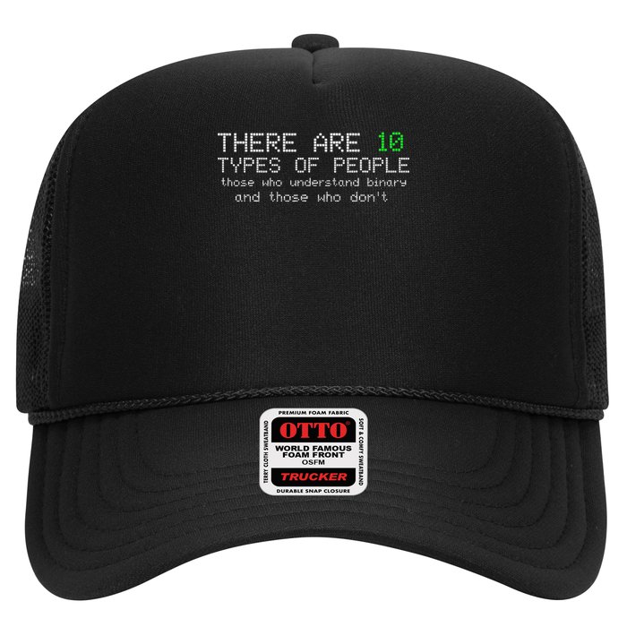 There Are 10 Types Of People Binary Funny Computer Nerd Gift Trucker Hat