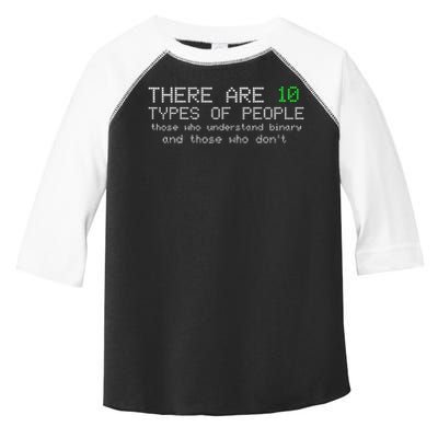 There Are 10 Types Of People Binary Funny Computer Nerd Gift Toddler Fine Jersey T-Shirt