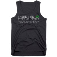 There Are 10 Types Of People Binary Funny Computer Nerd Gift Tank Top