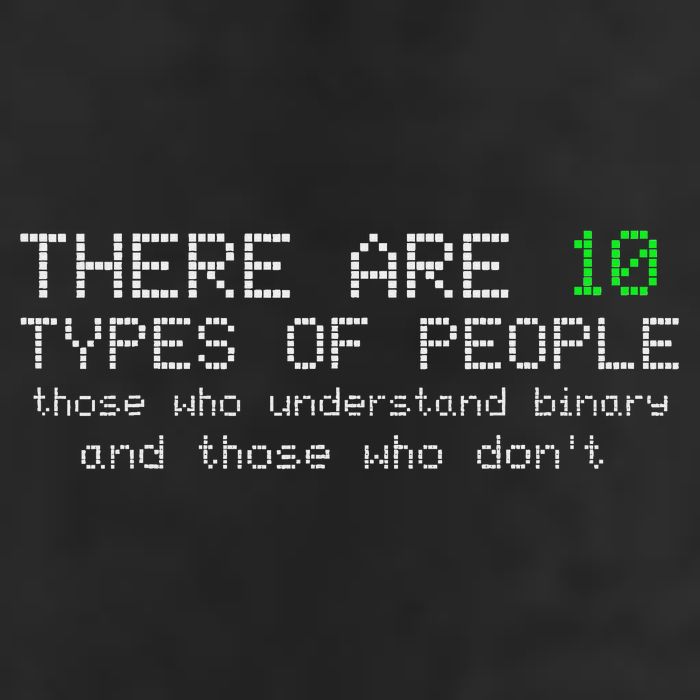 There Are 10 Types Of People Binary Funny Computer Nerd Gift Golf Towel