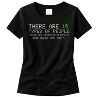 There Are 10 Types Of People Binary Funny Computer Nerd Gift Womens T-Shirt