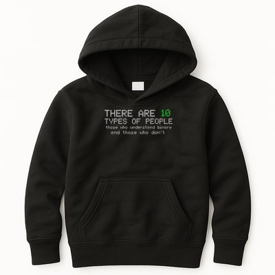 There Are 10 Types Of People Binary Funny Computer Nerd Gift Kids Hoodie