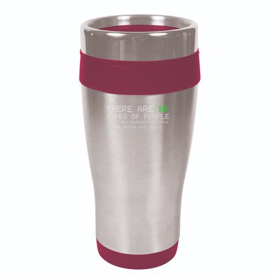 There Are 10 Types Of People Binary Funny Computer Nerd Gift 16oz Travel Tumbler