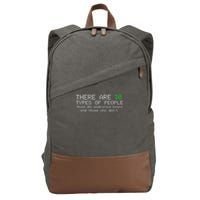 There Are 10 Types Of People Binary Funny Computer Nerd Gift Cotton Canvas Backpack