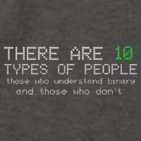 There Are 10 Types Of People Binary Funny Computer Nerd Gift Vector Backpack