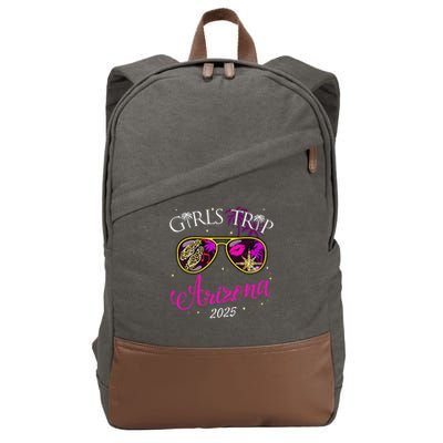 Trip Arizona 2025 Vacation Weekend Birthday Squad Premium Gift Cotton Canvas Backpack